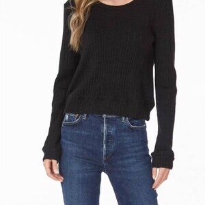 Bobi CrewNeck Pullover Sweater Black